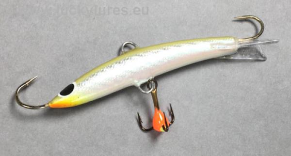 Balance Jig Hopeakala, Farbe: Sandy Yellow Silver 201, 15 Gramm, Länge: 6,5 cm von The Finnish Lure Company (Jarmo Rapala)